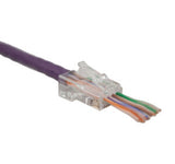Vertical Cable 012-025/EZF-100 Category 6A Feed Through Plug, Unshielded
