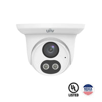 Uniview IPC3615LB-AF28K-DL-BK 5MP Dual-Light Fixed Turret Camera w/ Mic, Black