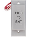 Dortronics N5286-P23DAxE1R 5286 Series Narrow Stile Push-Plate Switch, Pneumatic 2-60 Second Delay, "Push to Exit" Red Letters
