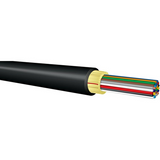 OCC DX006DWLS9KR DX Series 6-Fiber Indoor/Outdoor PVC Fiber Optic Cable, Riser, OM1, Black