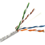 Weltron T2404L6-WH 1000FT WHITE CAT6 SOLID CABLE UTP CMR