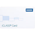 HID 2100HPGGSN iCLASS 2K/2 Printable Composite Smart Card, SIO Standard iCLASS, Programmed, Glossy Front and Back, Sequential Non-Matching Numbers, Vertical Punch Indicators, No Slot Punch, White