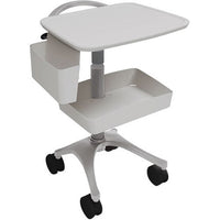 Ergotron BZD03CG/CG4 Zido EKG Cart Package, 130 lb Load Capacity