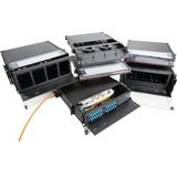 OCC RTS4U-12APB CRTS4U-12APB Fiber Enclosure, Rack Mount, 4RU, Sliding, 12 Adapter Plates, Black