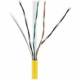 ADI PRO 0E-CMR6YWR CAT6 23/4 Solid BC Cable, Unshielded UTP, Riser CMR, FT4, 1000' (304.8m) Express Box, Yellow