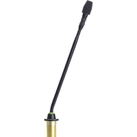 Shure MX410 10" Gooseneck Mic with Supercardioid Capsule, Surface-Mount Preamp, and 2-Color LED Ring on Bottom (Black)