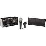 Shure SM58-LC Dynamic Microphone with Stand & Cable Kit