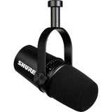 Shure MV7 Podcast Microphone Kit with Broadcast Arm (Black)