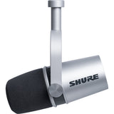 Shure MV7 Podcast Microphone Kit with Shure SRH440 Headphones & Mic Stand (Silver)