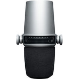 Shure MV7 Podcast Microphone Kit with Boom Arm (Silver)