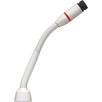 Shure MX405 5" Shock-Mounted Gooseneck Mic with No Capsule, No Preamp, and Red LED Ring on Top (White)