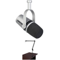 Shure MV7 Podcast Microphone Kit with Boom Arm (Silver)