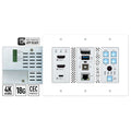 Key Digital KD-X4X1WUTX 4K 18G 4x1 HDBaseT PoH Wallplate Switcher with Audio De-Embed, 100m