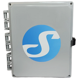 Shelly - IP66 1084 Gray Swith Din - front view | Silarius