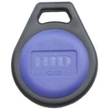 HID 2050HNNNN iCLASS Key II 205x 2K/2 Contactless Smart Key Fob, SIO, Programmed, No Numbers, Black with Blue Insert