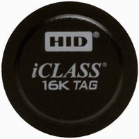 HID 2063HKSMN iCLASS 206x 32K Tag with Adhesive Back, Programmed, Matching Numbers, Black with Logo