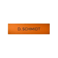 DoorBird D21X Nameplate for Call Button, Individual Engraved Pure Orange (RAL 2004)