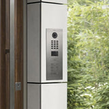 DoorBird D2201KV Flush-Mount IP Video Intercom System for Single-Family Homes and Businesses with 1 Unit, 1 Call Button