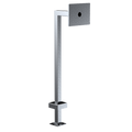 Pedestal Pro 33PE1-DOOR-05-304 45" Stainless Gooseneck Pedestal - DoorBird D31TDH