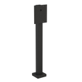 Pedestal Pro 44TOW-LIT-001-CRS 58" Ped, No Neck, Steel, Blk, Surf 7, 10 , 12