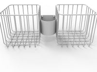 JACO 51-3933 Basket - Wire, 6x6x6, Dual R & L Post Mt