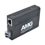 AMG Systems AMG210M-1F-1SM2 Mini Media Converter 100Mb Ethernet to Multimode Fiber, SC Connector, 2-Fiber, AC Power