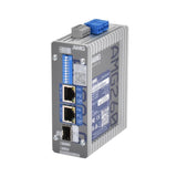 AMG Systems AMG260-2GBT-1S-P180 Series 2+1 Port Industrial PoE Media Converter, DIP-Switch Functions, 2 x 52-56VDC Power Inputs, Fault Relay