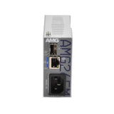 AMG Systems AMG265M-1FBT-1S-P90 Series Industrial Mini Media Converter, 1 x 10/100Base-T(x) RJ45 Port, 1 x 100/1000Base-Fx SFP Port, 85-264VAC IEC Mains Power Input