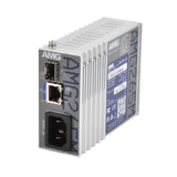 AMG Systems AMG265M-1FBT-1S-P90 Series Industrial Mini Media Converter, 1 x 10/100Base-T(x) RJ45 Port, 1 x 100/1000Base-Fx SFP Port, 85-264VAC IEC Mains Power Input