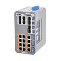 AMG Systems AMG570-4GBT-8GAT-8S-P360 Series Industrial 20-Port Managed Switch, 12 x 10/100/1000Base-T(x) RJ45 Ports, 8 x 100/1000Base-FX SFP Ports