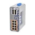 AMG Systems AMG570-8GAT-4S-P240 Series Industrial 12-Port PoE Managed Switch, 8 x 10/100/1000Base-T(x) RJ45 Ports, 4 x 100/1000Base-FX SFP Ports
