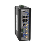 AMG Systems AMG750-1G-4GAT-1U4-P120 Series Industrial 4G/LTE Cat4 USA PoE Router with Dual SIM, 4 x 10/100/1000Base-T(x) RJ45 Ports, 1 x 10/100/1000Base-T(x) RJ45 WAN Port