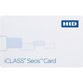 HID 5006PGGMN7 iCLASS Seos 8K Composite Card, SIO Programmed, Glossy Front and Back with Custom Artwork, Sequential Matching Encoded/Printed (Inkjetted), No Slot, White