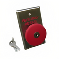 Dortronics 5216-MP23/KRXE3 Series 2-3/8" Mushroom Push Button, Red