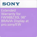 Sony Pro SPS98BZ30LEW5 Extended Warranty Service Plan for Sony FW-98BZ30L 98" BRAVIA Professional Display