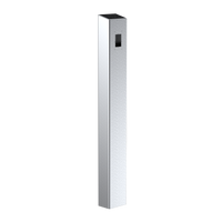 Pedestal Pro 64TOW-AKUV-01-304 47" Stainless Pedestal - Akuvox R20K Surface Mount Video Intercom