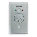 Schlage 653-14 630 L2 650 Series Key Switch, DPDT Maintained Single Direction with LEDs (Red/Green), Dual Voltage, amp at 30V DC, Satin Finish on .035 Stainless Steel