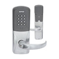 Schlage AD-400-993S-70-MT-RHO-626-J-RHR-4B-1 3/4 Networked Wireless Lock, Exit Trim - SVR, Storeroom, Multi-Technology, Rhodes, Satin Chrome