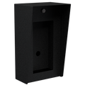 Pedestal Pro 814HOU-ALCY-01-CRS 8" x 14" Portrait Steel Housing, Black, fits Alocity AI-1000 Intercom.