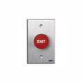RCI R918REMO8 Exit Symbol Momentary Action Tamper-proof Mushroom Button, Red Cap