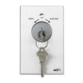 RCI 960 Tamper-Resistant Key Switch, Momentary, Momentary, Brushed Anodized Aluminum