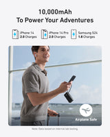 Anker Power Bank (10K, Fusion, Built-In Cable)