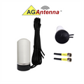 AG Antenna AG17M-16-SM AG17M Omni MIMO 2 x 4G CBRS 5G NR Antenna w/Magnetic Mount - Includes 2 x 16ft Coax Cable - SMA Male
