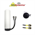 AG Antenna AG19M-1-NF AG19M Omni MIMO 2 x 4G CBRS 5G NR Antenna w/Magnetic Mount - Includes 2 x 1ft Coax Cable - N Female