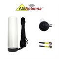 AG Antenna AG19M-16-SM AG19M Omni MIMO 2 x 4G CBRS 5G NR Antenna w/Magnetic Mount - Includes 2 x 16ft Coax Cable - SMA Male