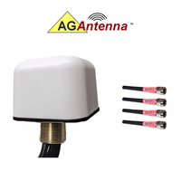 AG Antenna AG44-BW-4W AG44 Low Profile Series Mobility 4-Lead Multi-MIMO 4 x WiFi Dual Band - Bolt Mount Antenna w/15ft