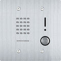 Aiphone IS-SS-2G IS Series 2-Gang Audio Door Station, Flush Mount, Vandal Resistant, Stainless-Steel Cover