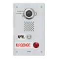 Aiphone IX-DVF-2RA-FR IX Series IP Video Emergency Station with Call Buttons in French, SIP Compatible, Flush Mount, Vandal Resistant, Stainless Steel