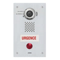 Aiphone IX-DVF-RA-FR IX Series IP Video Emergency Station with Call Button in French, Flush Mount, Vandal Resistant, Stainless Steel