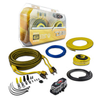 4-GA Amplifier Installation Wiring Kit - Yellow - front view | Silarius